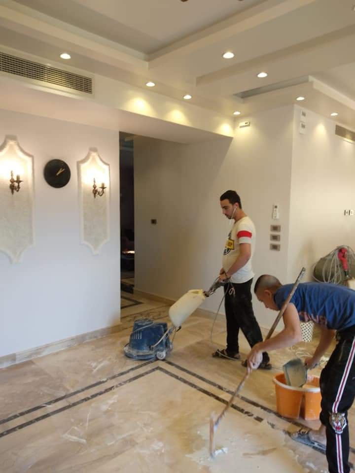 تنظيف بعد التشطيب